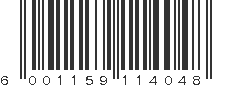 EAN 6001159114048