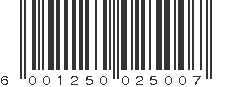 EAN 6001250025007