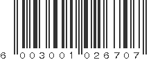 EAN 6003001026707