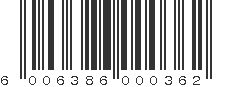 EAN 6006386000362