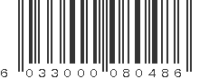 EAN 6033000080486