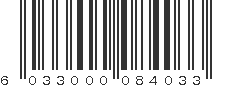 EAN 6033000084033