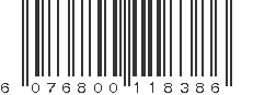 EAN 6076800118386