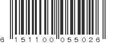 EAN 6151100055026