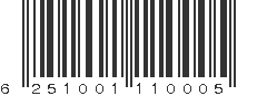 EAN 6251001110005