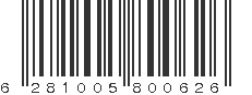 EAN 6281005800626