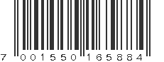 EAN 7001550165884