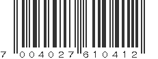 EAN 7004027610412