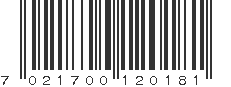 EAN 7021700120181