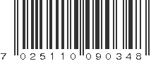 EAN 7025110090348
