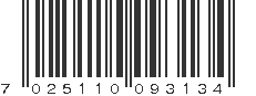 EAN 7025110093134