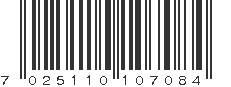 EAN 7025110107084