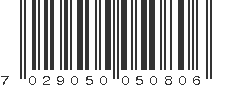 EAN 7029050050806