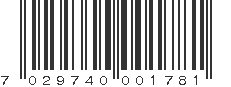 EAN 7029740001781