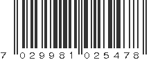 EAN 7029981025478