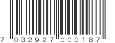 EAN 7032927000187