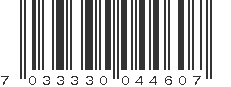 EAN 7033330044607