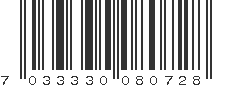 EAN 7033330080728