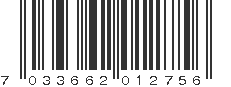 EAN 7033662012756
