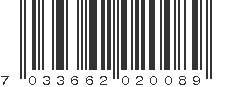 EAN 7033662020089