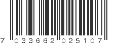 EAN 7033662025107