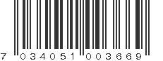 EAN 7034051003669