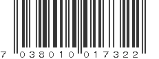 EAN 7038010017322