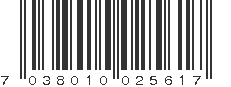 EAN 7038010025617