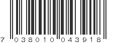 EAN 7038010043918
