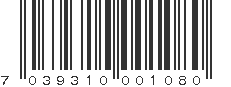 EAN 7039310001080
