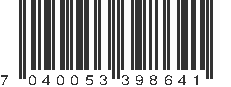 EAN 7040053398641