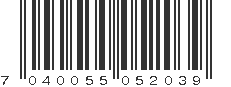 EAN 7040055052039