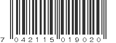 EAN 7042115019020
