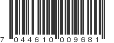 EAN 7044610009681