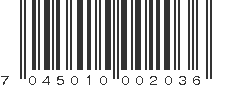 EAN 7045010002036