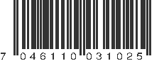 EAN 7046110031025