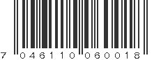 EAN 7046110060018