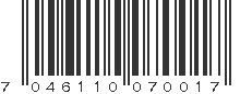 EAN 7046110070017
