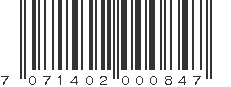 EAN 7071402000847