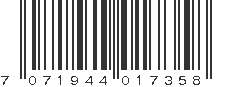 EAN 7071944017358