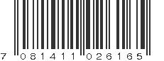 EAN 7081411026165