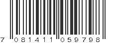 EAN 7081411059798