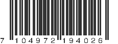 EAN 7104972194026