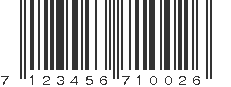 EAN 7123456710026