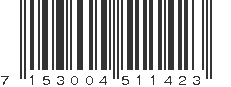 EAN 7153004511423
