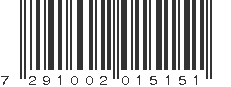 EAN 7291002015151