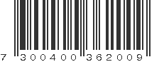 EAN 7300400362009