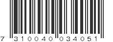 EAN 7310040034051