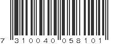 EAN 7310040058101