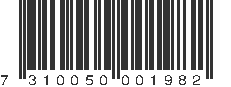 EAN 7310050001982